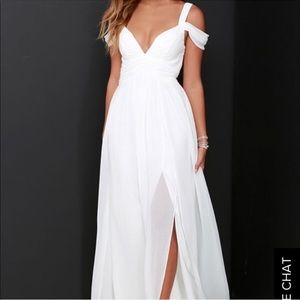 Lulus ocean of elegance white dress